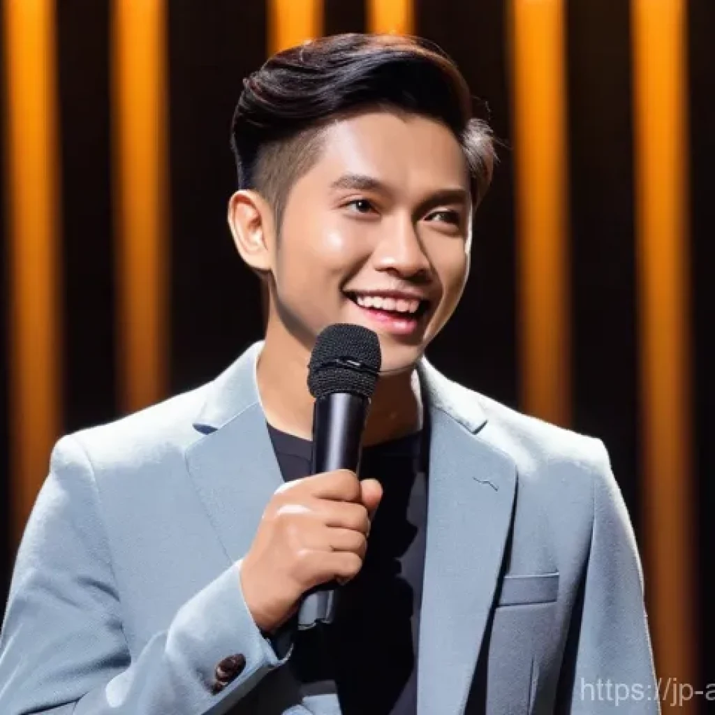 태국 코미디 트렌드 변화 - Dynamic Thai Stand-Up Comedian on Stage**

"A dynamic and charismatic young Thai stand-up comedian i...
