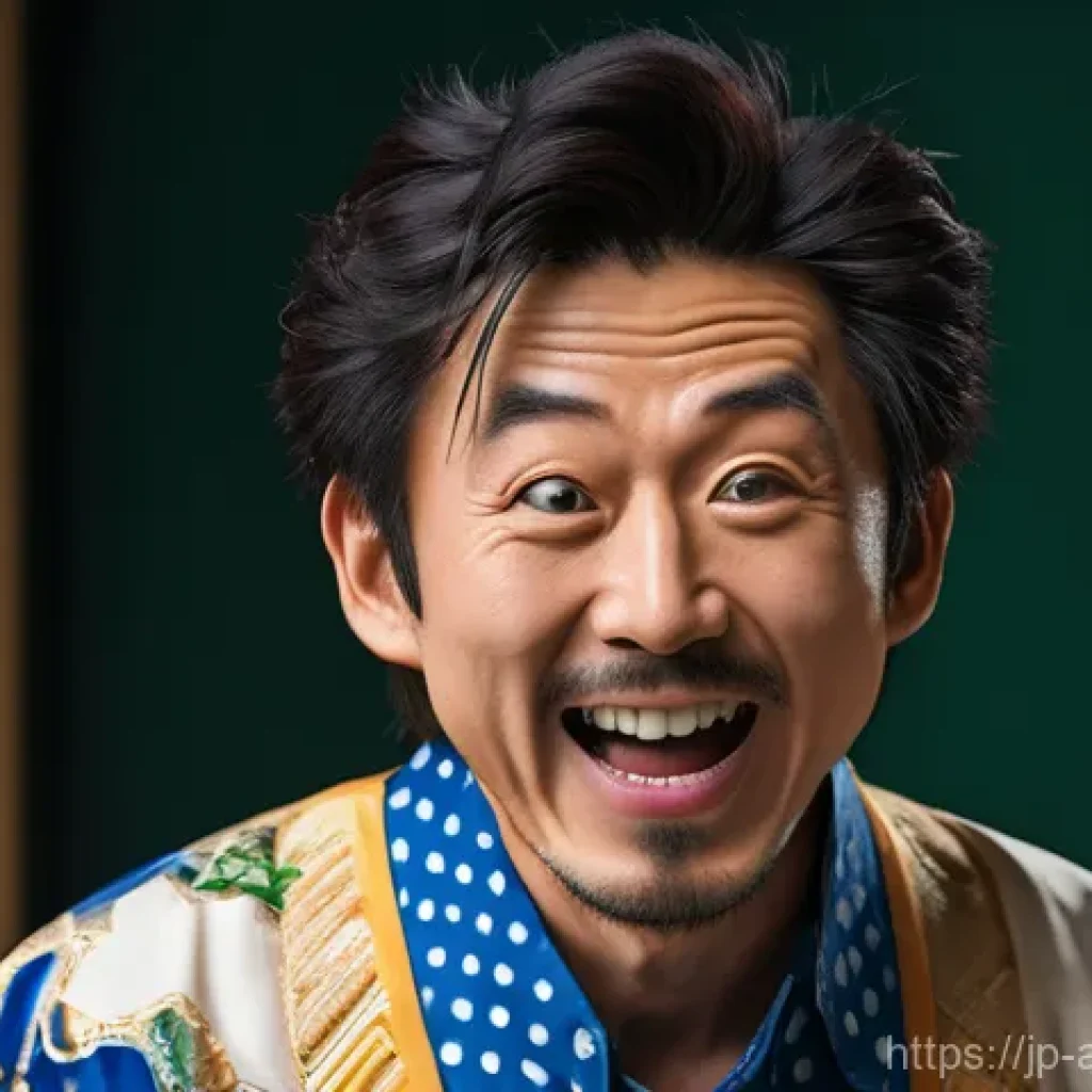 일본 개그맨 인기 순위 - Here are three image generation prompts in English, designed to capture the essence of Japanese come...
